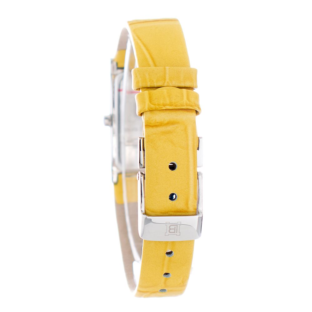 Laura Biagiotti Yellow Leather Dress Watch