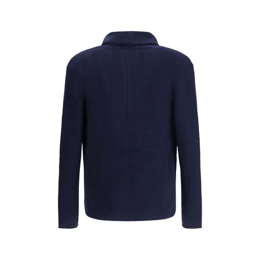 Brunello Cucinelli Blue Cotton Cardigan