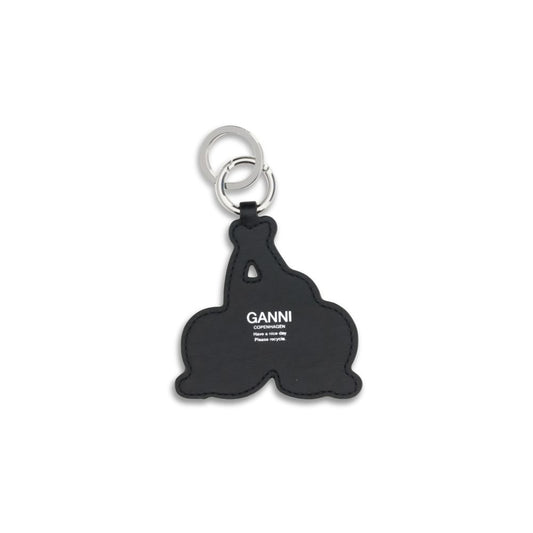 Ganni Red Recycled Leather Keychain