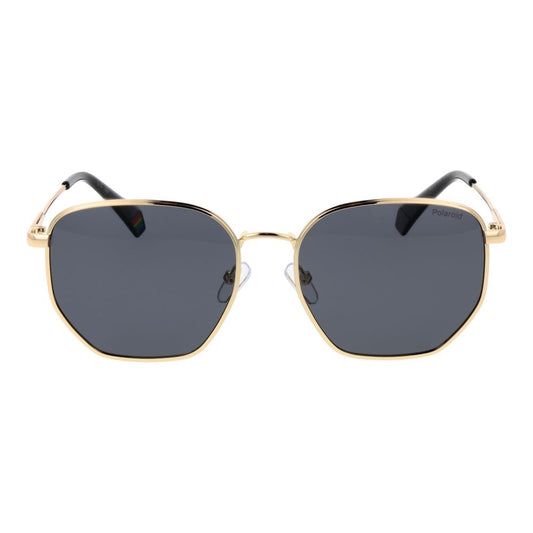 Polaroid Gold Metal Sunglasses