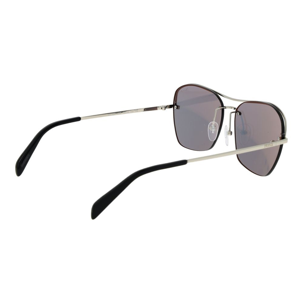 Emilio Pucci Silver Metal Sunglasses