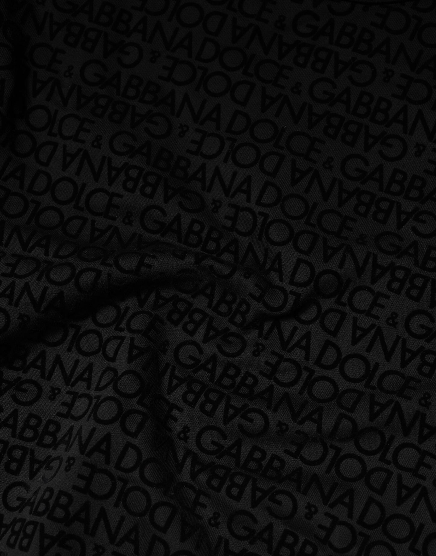 Dolce & Gabbana Black Monogram Crew Neck Sweatshirt Sweater