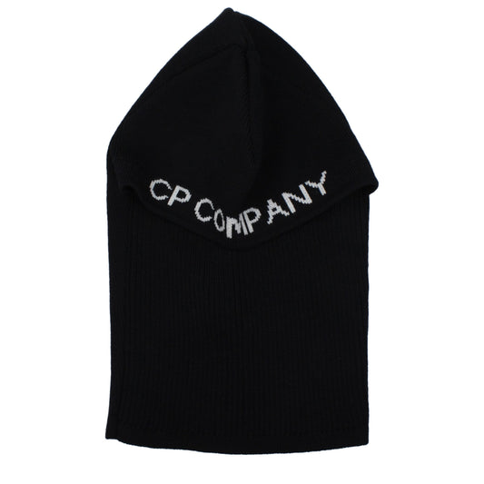 C.P. Company Black Wool Hat