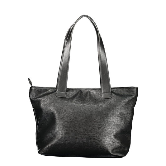 Mario Valentino Nero Polyurethane Women Shoulder Bag