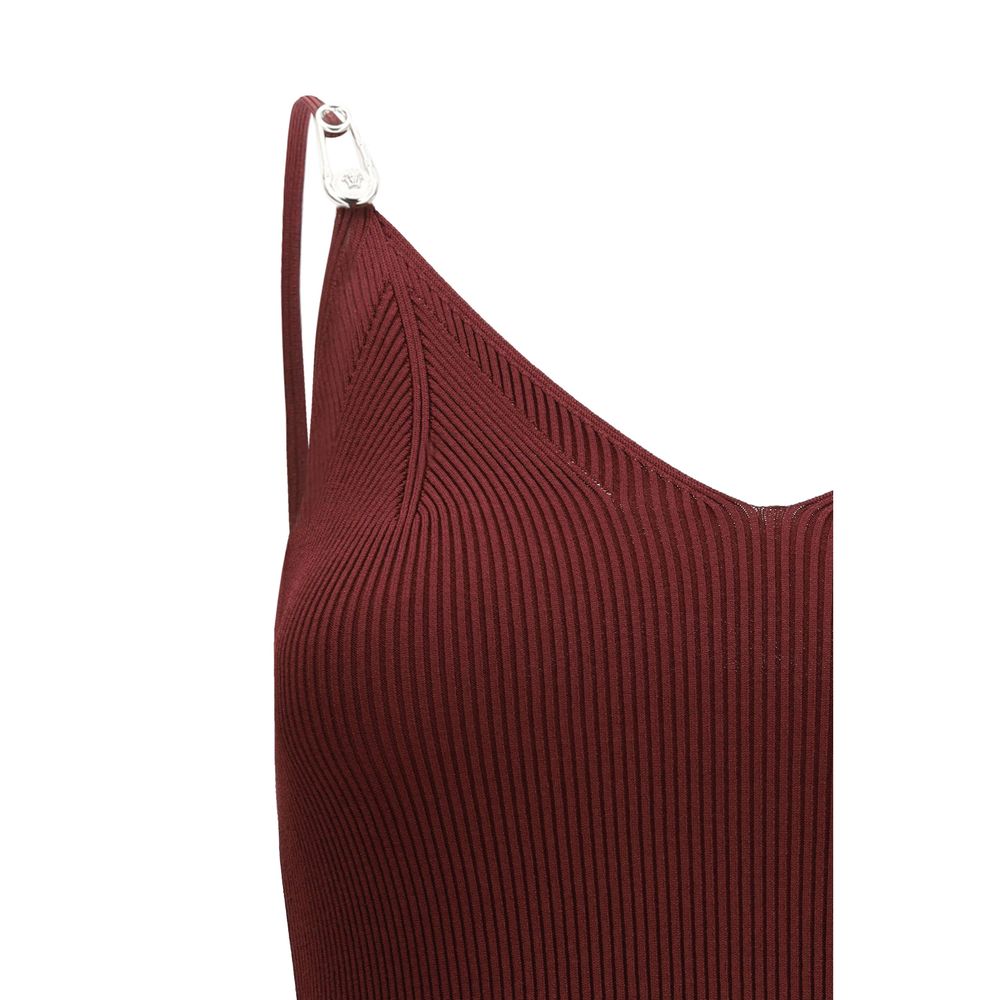 Versace Bordeaux Viscose Casual Dress
