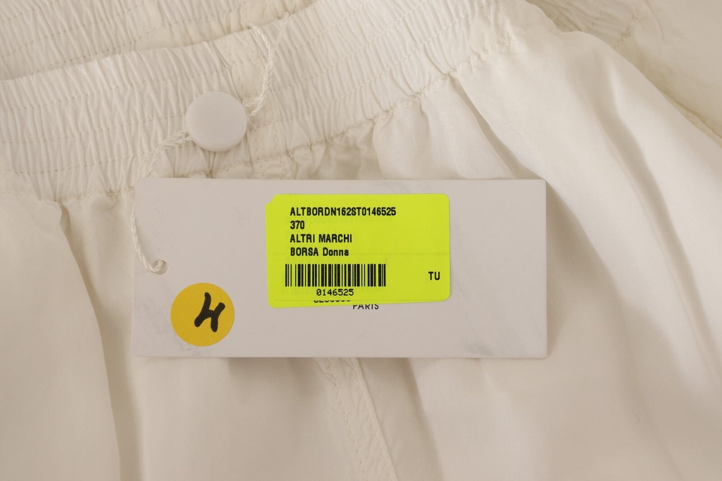 Maison Margiela White High Waist Cropped Women Trouser Pants