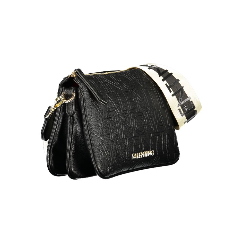 Mario Valentino Black Polyurethane Women's Shoulder Bag