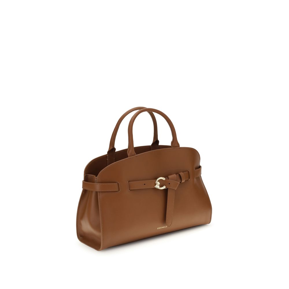 Coccinelle Brown Calf Leather Bos Taurus Handbag