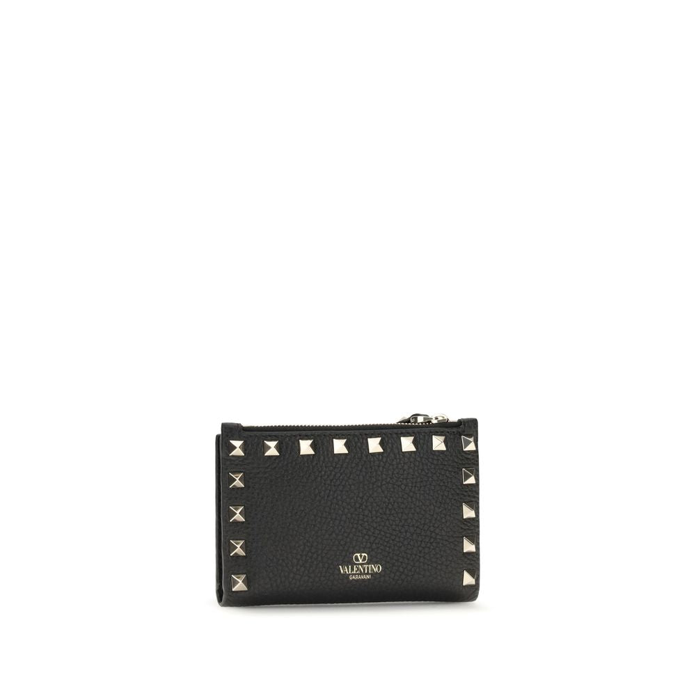Valentino Garavani Black Calf Leather Bos Taurus Wallet