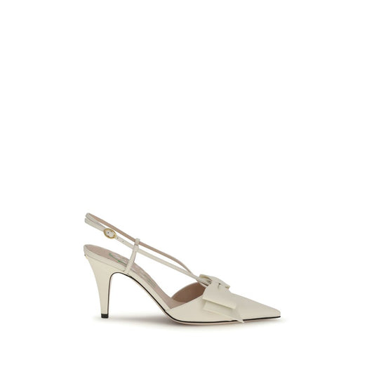 Valentino Garavani Beige Goatskin High Heel Pumps
