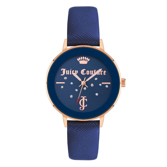 Juicy Couture Blue Plastic Dress Watch