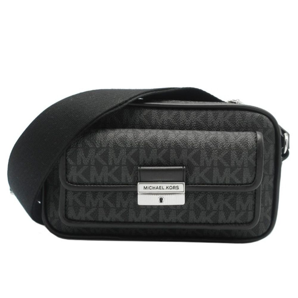 Michael Kors Black Canvas Crossbody Bag