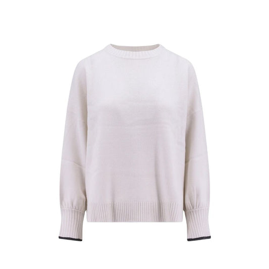 Brunello Cucinelli White Cashmere Sweater