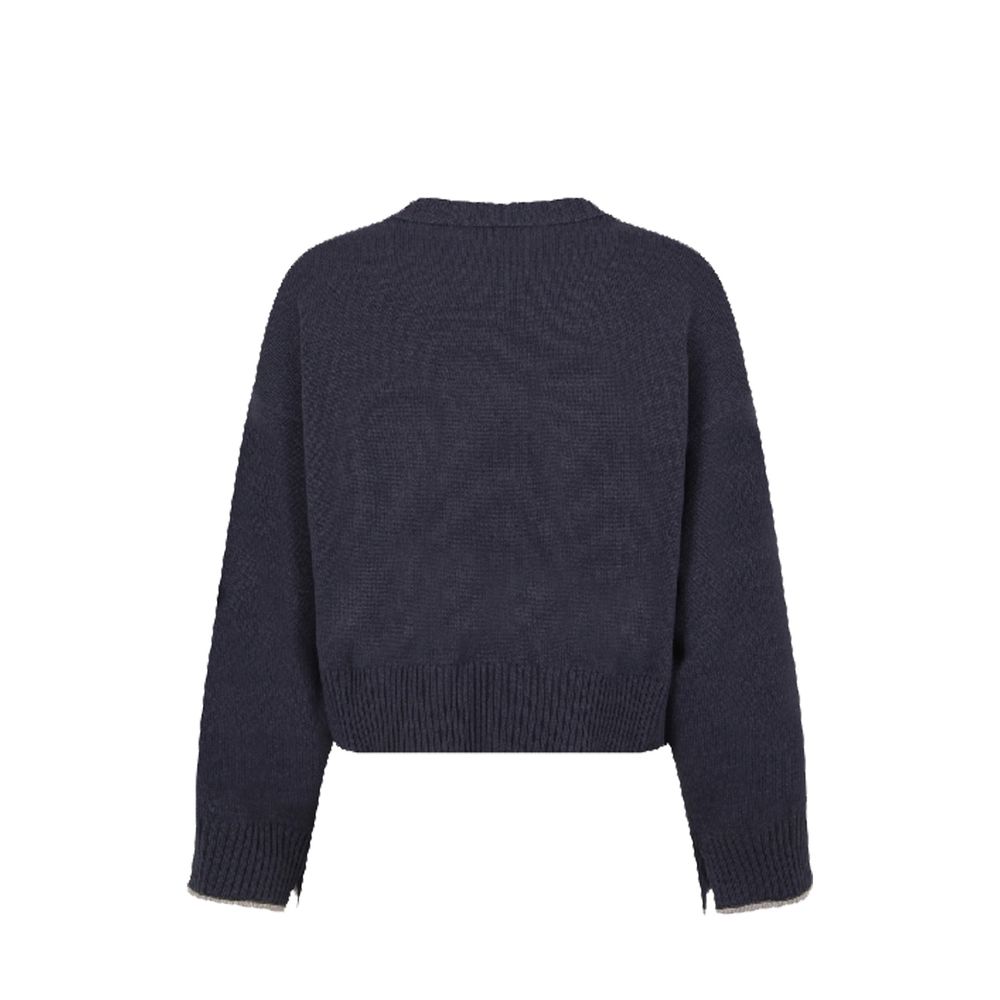 Brunello Cucinelli Blue Cashmere Sweater