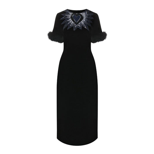 Fendi Black Viscose Cocktail Dress