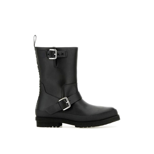 Stella McCartney Black Polyester Lace-Up Boots