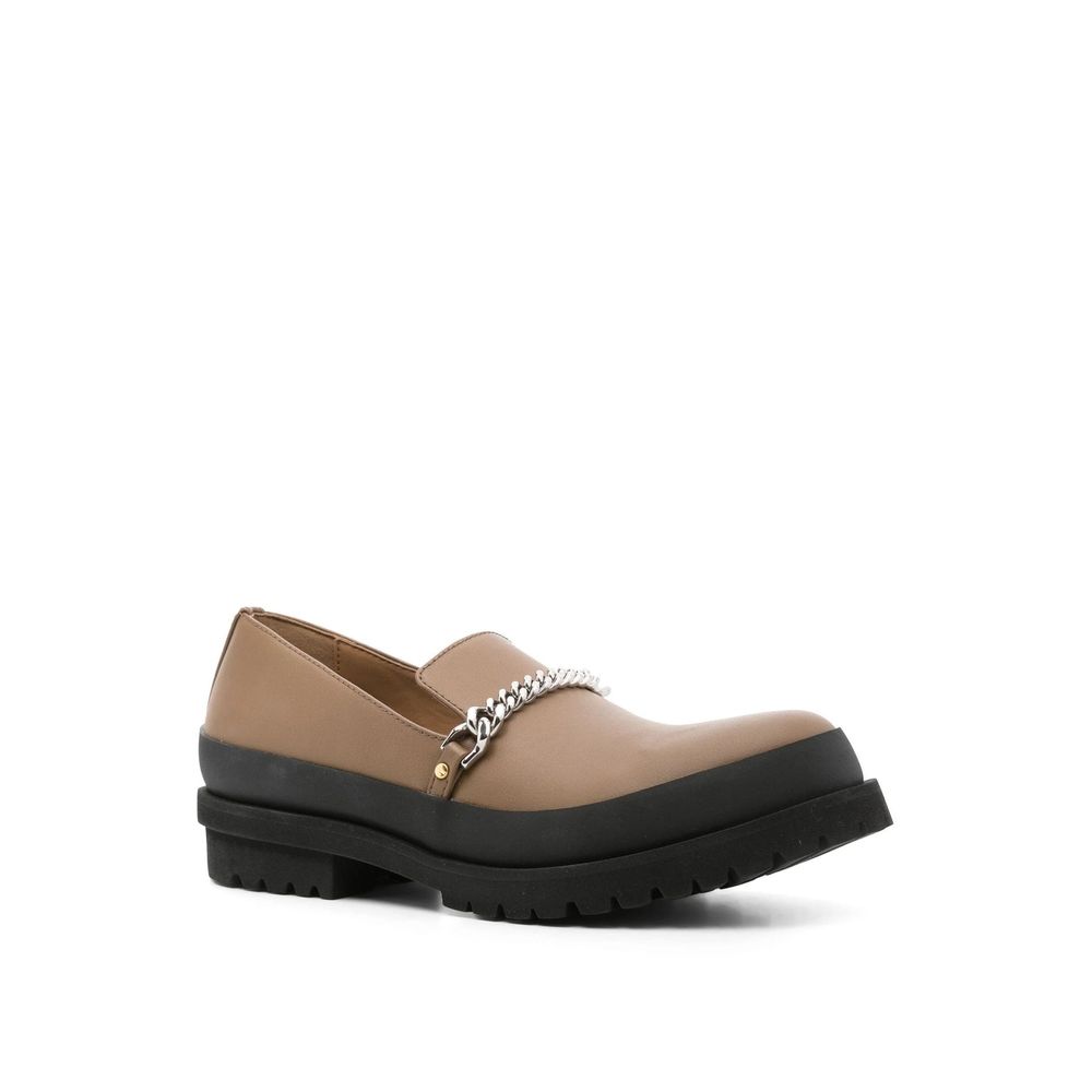 Stella McCartney Brown Vegan Leather Slip-On Loafers