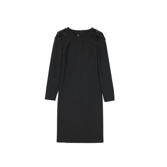 Alberta Ferretti Black Elastane Casual Dress
