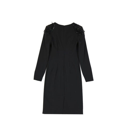 Alberta Ferretti Black Elastane Casual Dress
