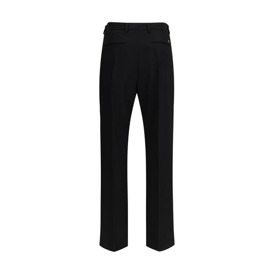 Valentino Black Fleece Wool Dress Pants