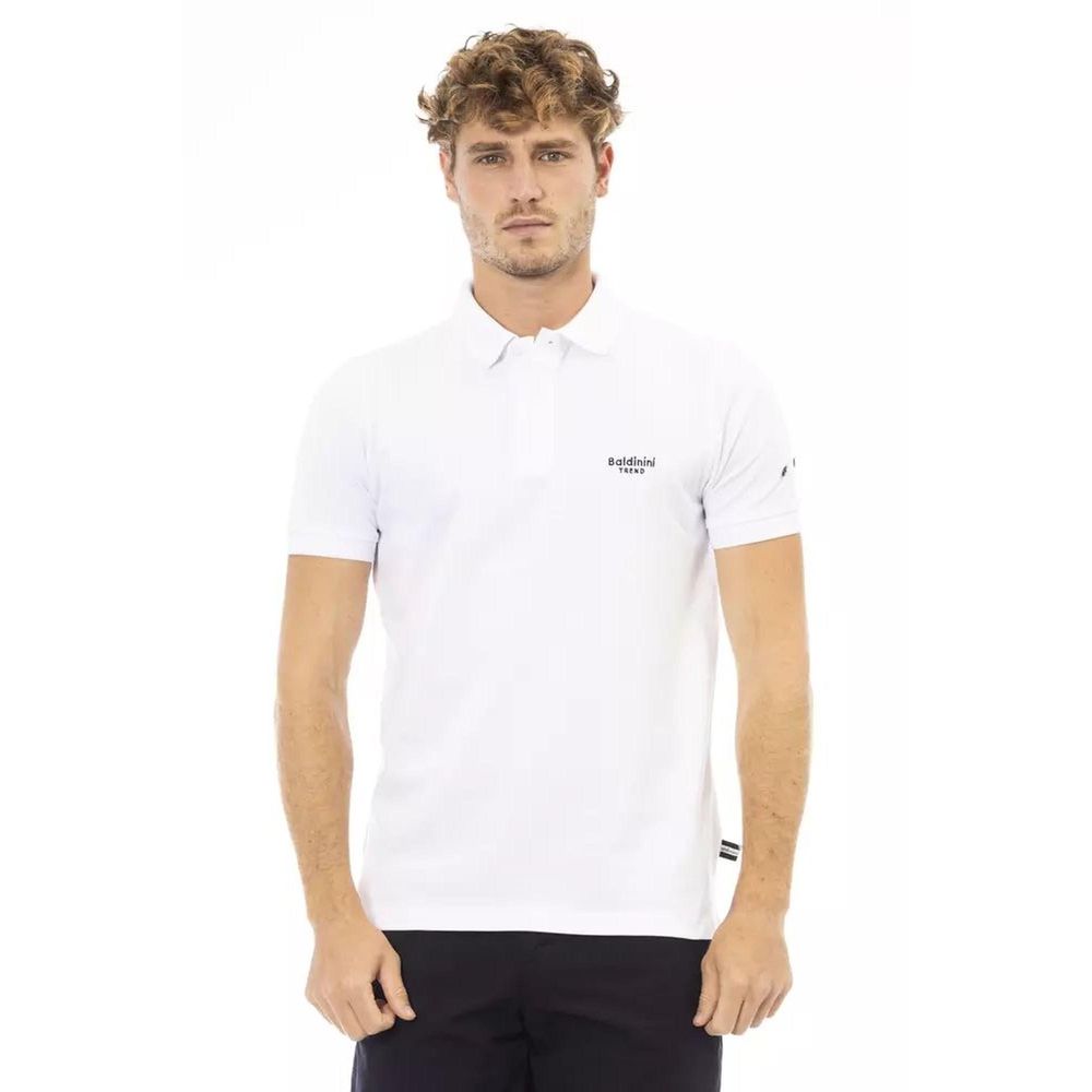 Baldinini Trend Black Cotton Polo Shirt