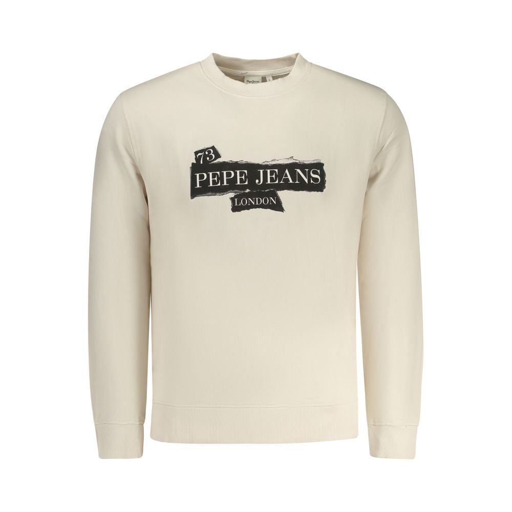 Pepe Jeans Beige Cotton Men Sweatshirt