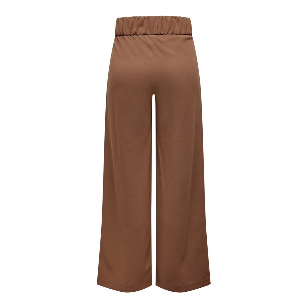 Jacqueline De Yong Brown Viscose Casual Pants