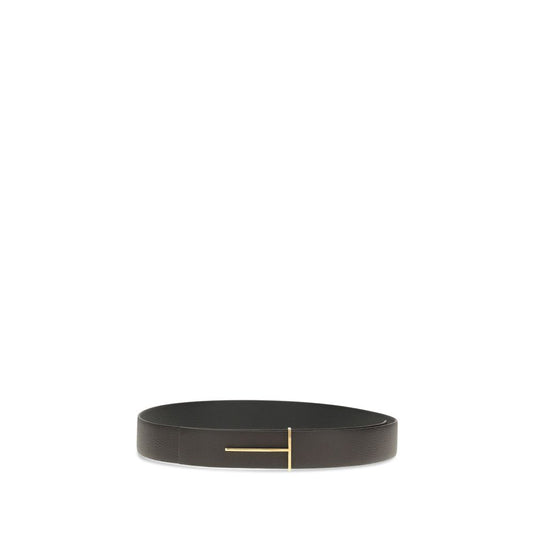 Tom Ford Brown Calf Leather Bos Taurus Regular Belt