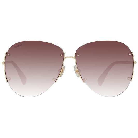Max Mara Gold Metal Sunglasses
