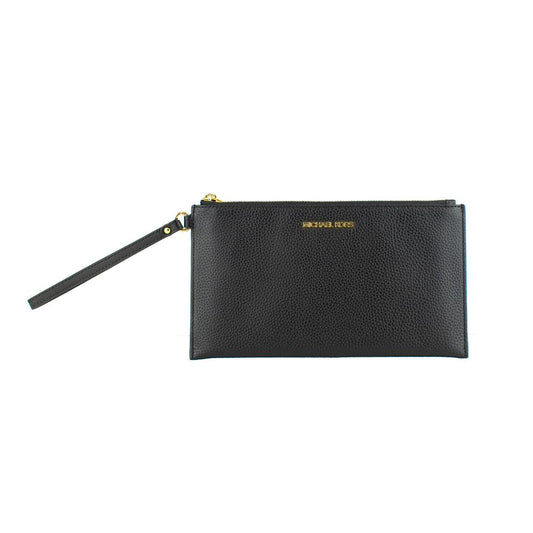 Michael Kors Black Leather Clutch Bag