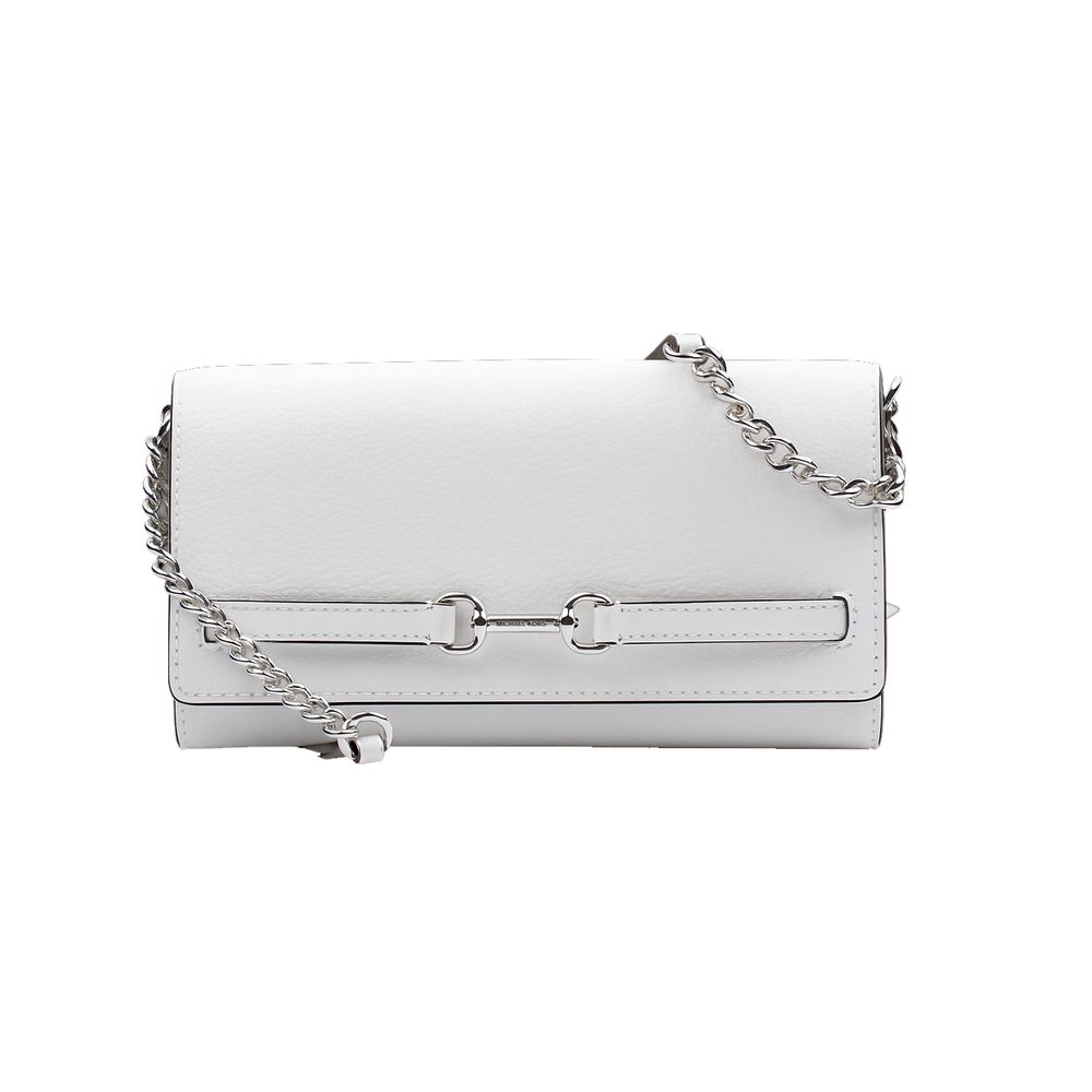 Michael Kors White Leather Crossbody Bag