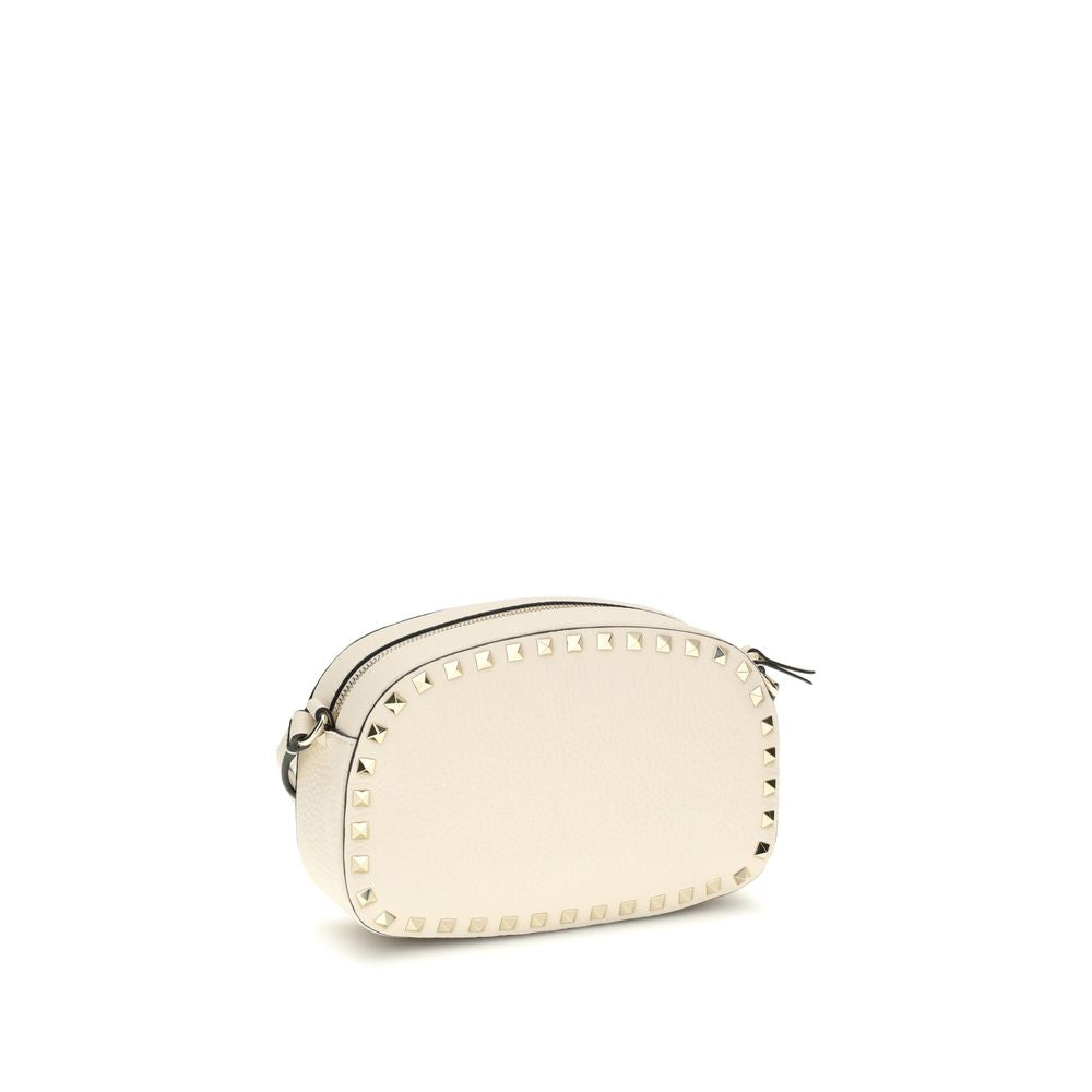 Valentino Garavani Beige Calf Leather Bos Taurus Shoulder Bag