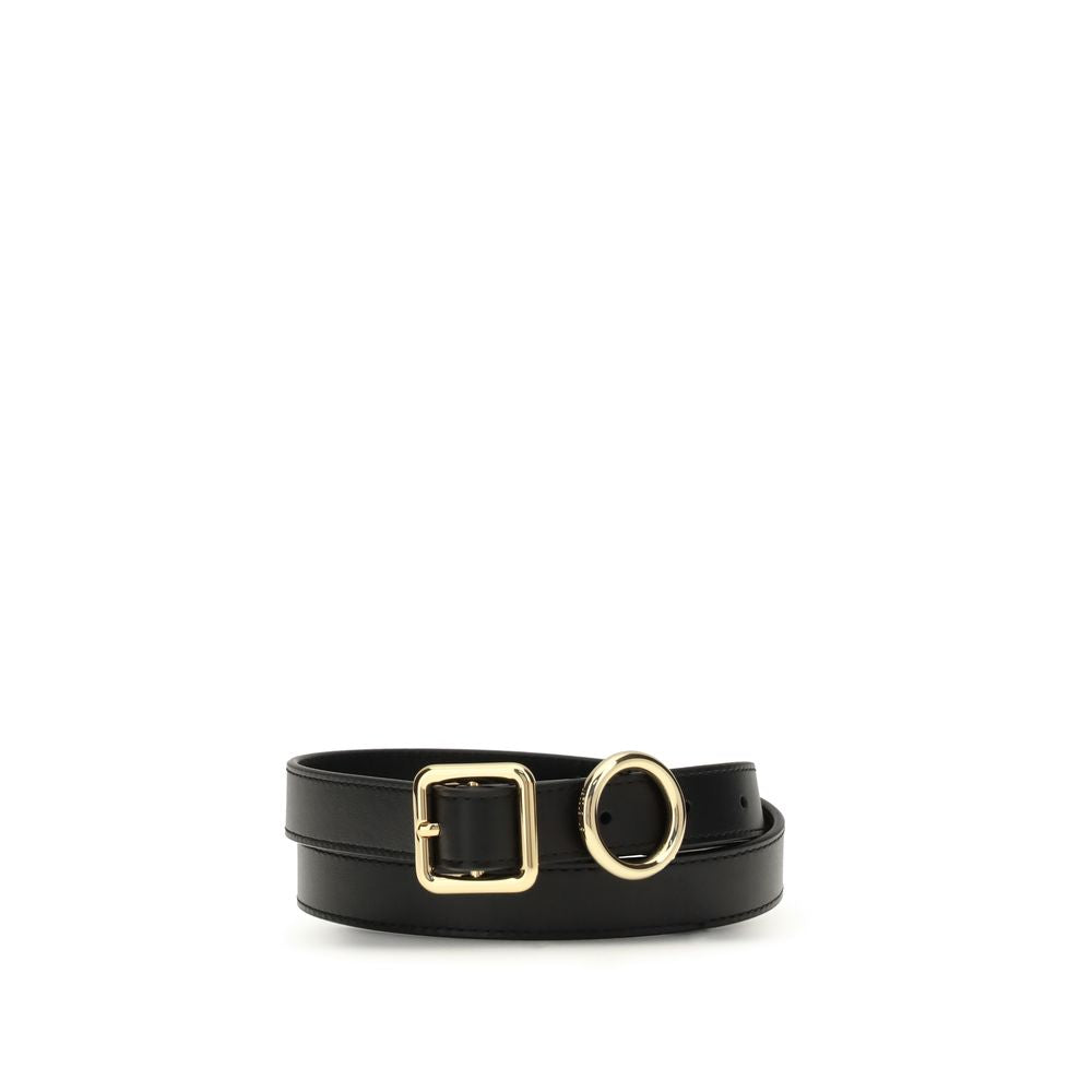 Jacquemus Black Calf Leather Bos Taurus Regular Belt
