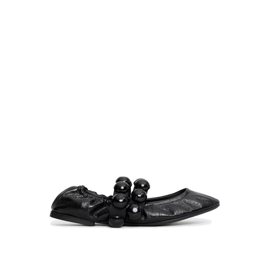 Alaïa Black Calfskin Ballet Flats