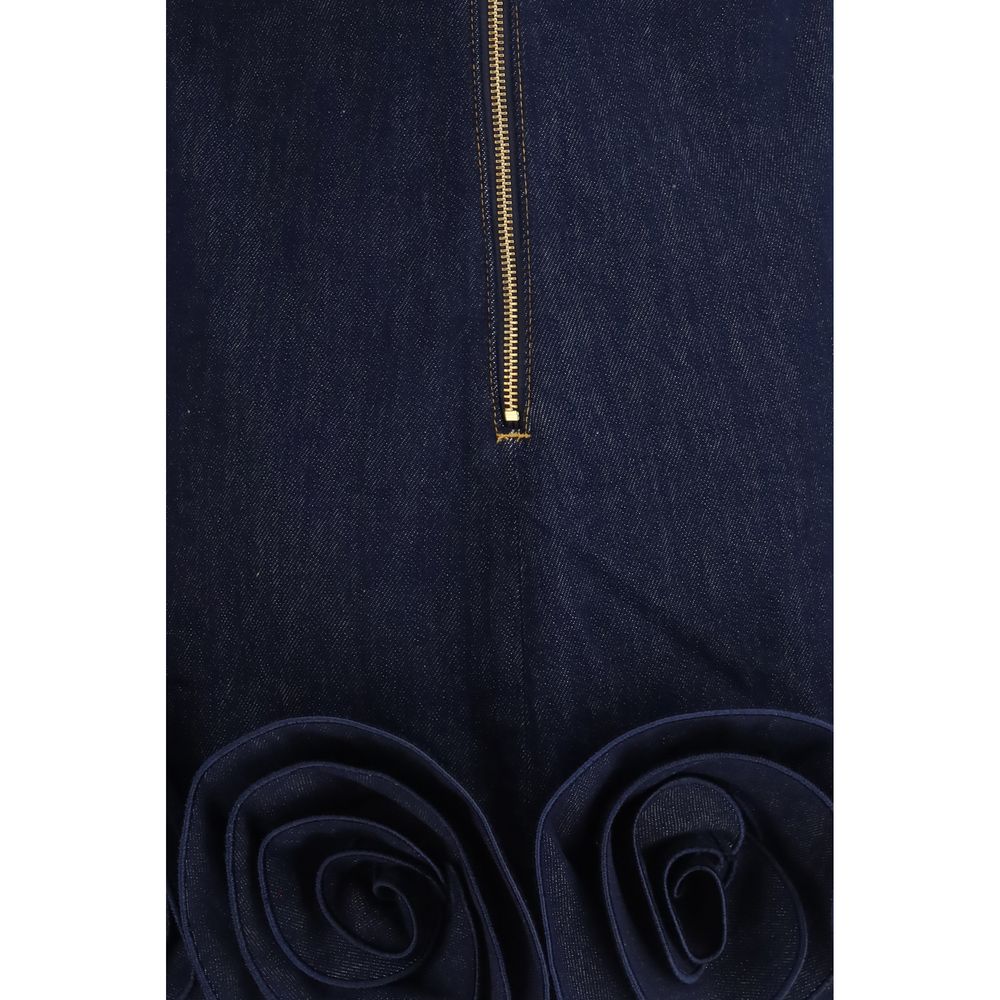 Self-Portrait Blue Cotton Casual Dress