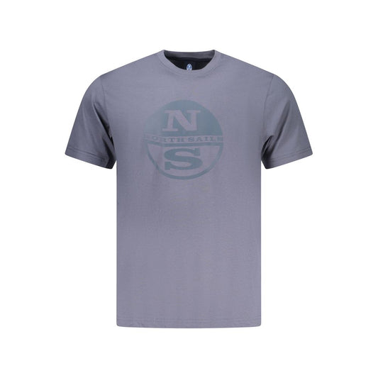 North Sails Blue Cotton Men T-Shirt