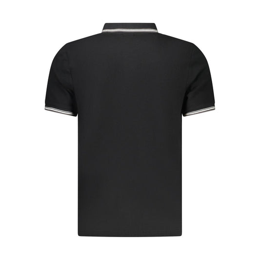 North Sails Black Cotton Men Polo