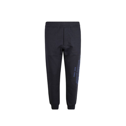 Alexander McQueen Blue Cotton Joggers (Workout Pants)