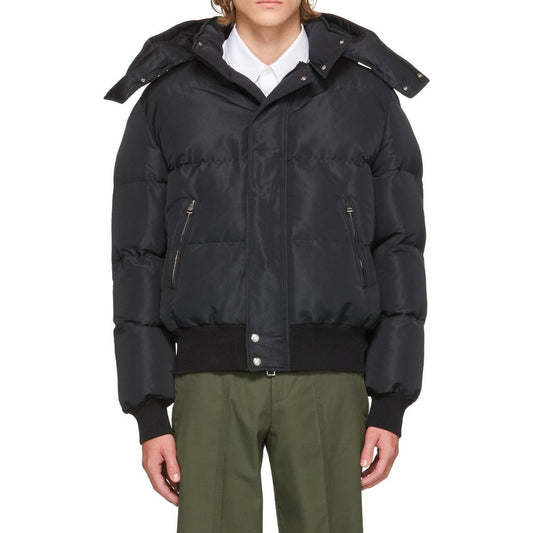 Alexander McQueen Black Polyamide Bomber