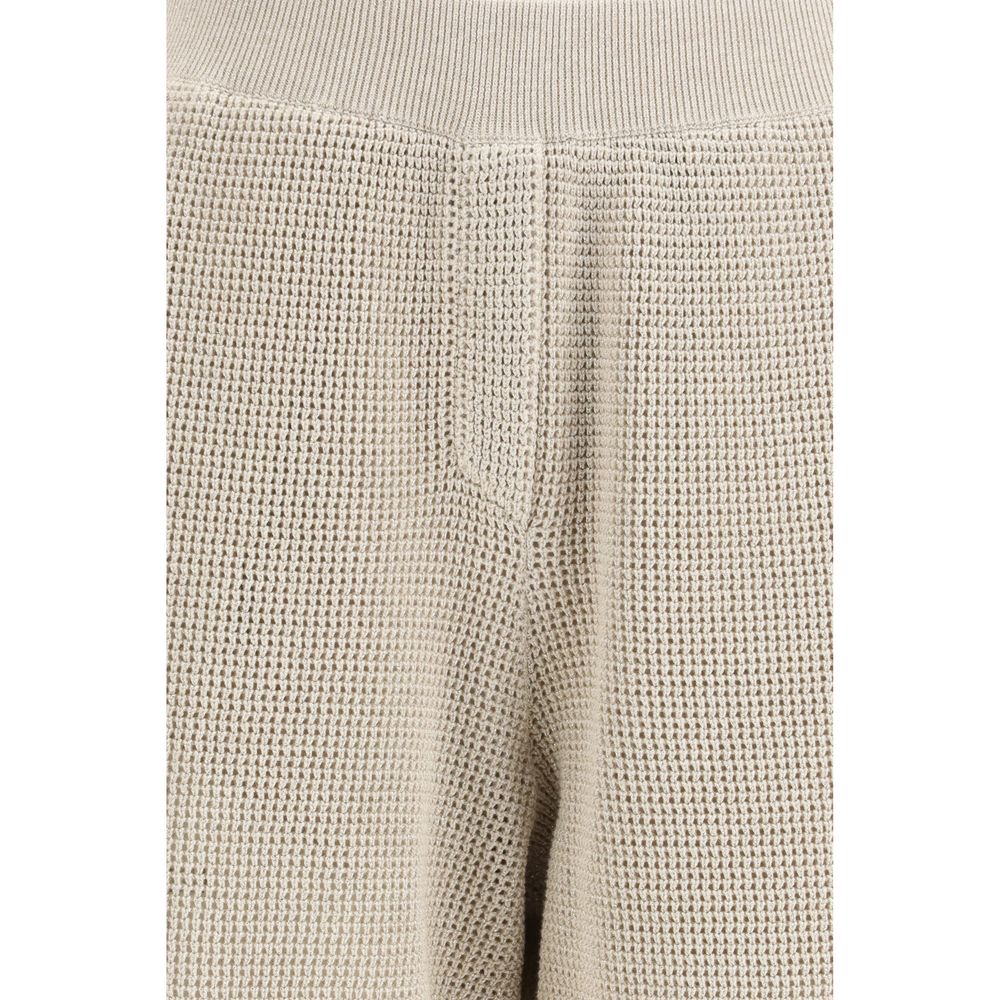 Brunello Cucinelli Beige Cotton Casual Pants