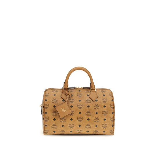 MCM Brown Fabric Handbag