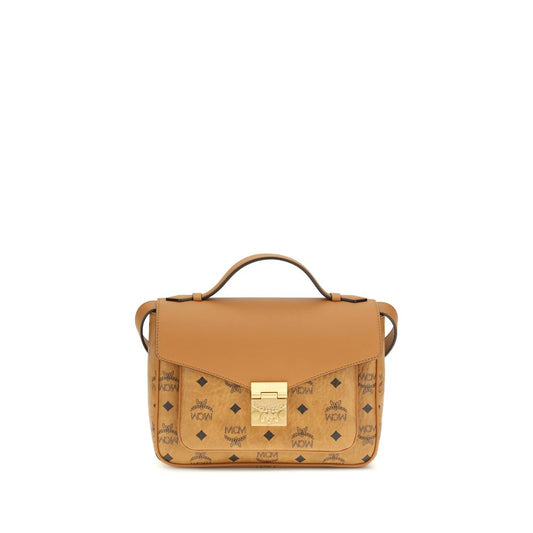 MCM Beige Fabric Shoulder Bag