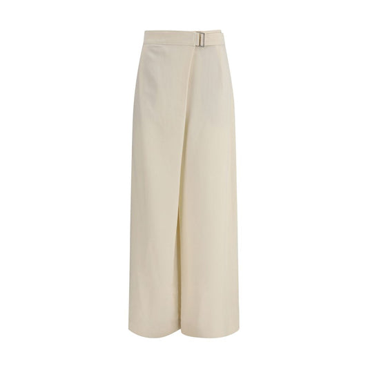 Brunello Cucinelli Beige Viscose Casual Pants