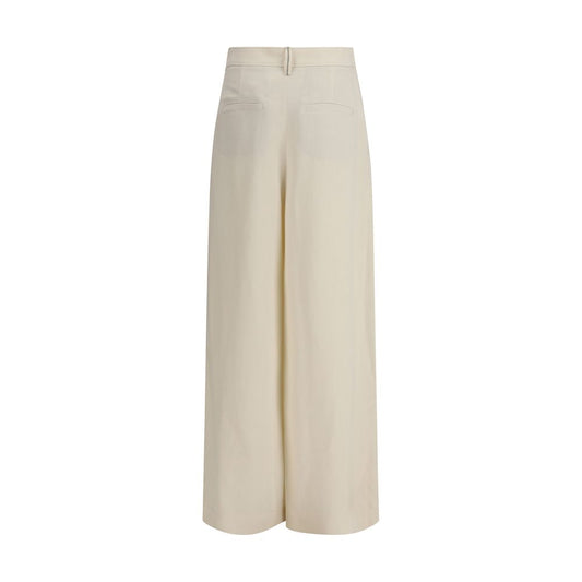 Brunello Cucinelli Beige Viscose Casual Pants