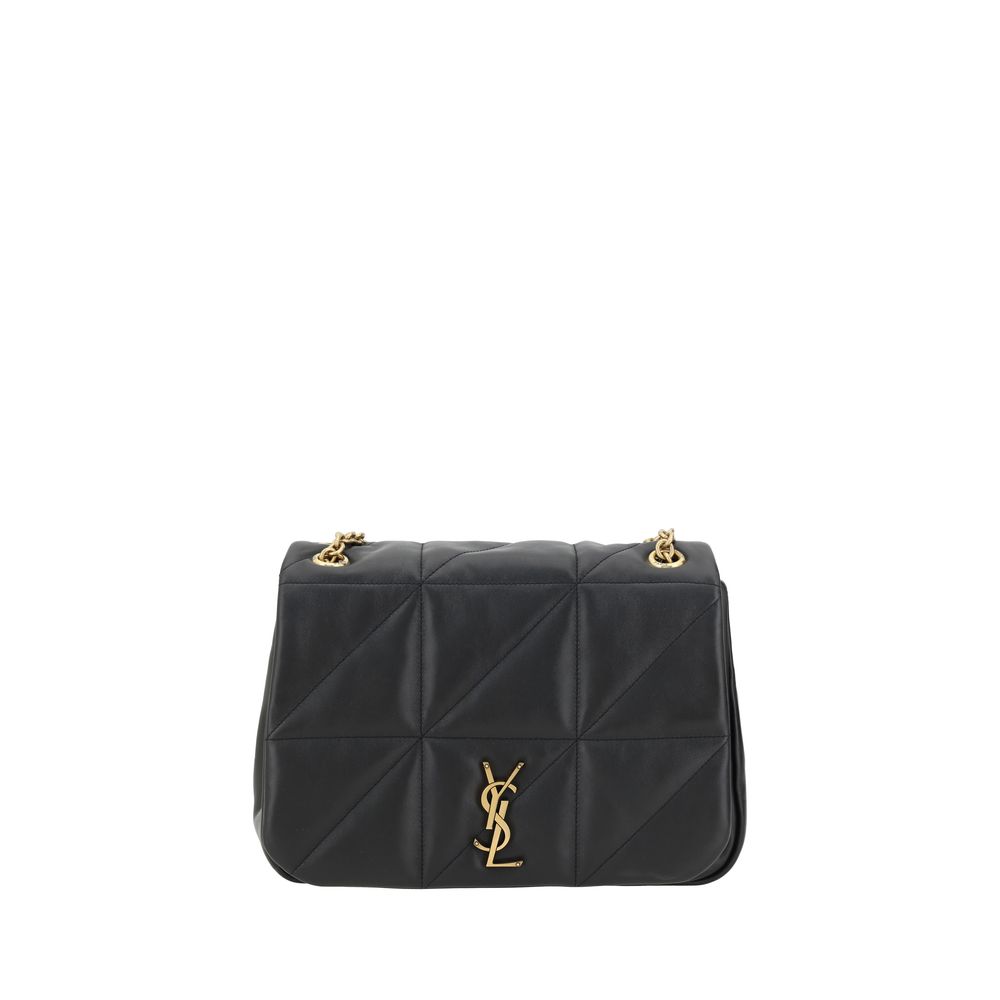 Saint Laurent Black Calf Leather Bos Taurus Shoulder Bag