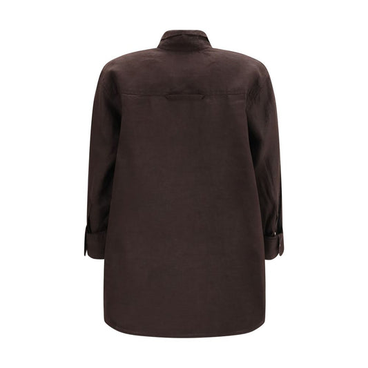 Citizens of Humanity Brown Linen Blouse