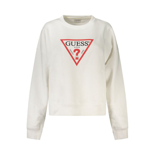 Guess Jeans Bianco Cotton Women Sweatshirt