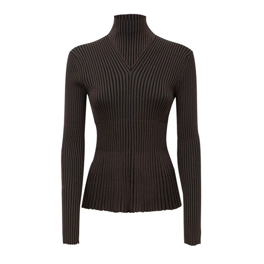 Bottega Veneta Brown Viscose Turtleneck