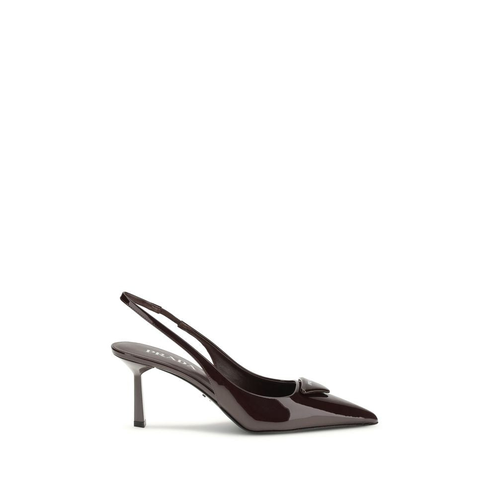 Prada Bordeaux Calf Leather Bos Taurus Pumps