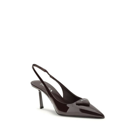 Prada Bordeaux Calf Leather Bos Taurus Pumps